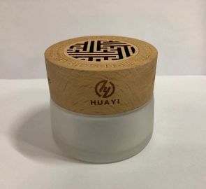emballage crème cosmétique professionnel de soins de la peau du pot 50g avec la diverse couleur et l'impression de chapeau en bois