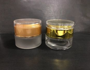 Pots cosmétiques en verre réutilisables de crème de visage, bouteilles crèmes divers Cplor de conteneurs sûrs de soins de la peau