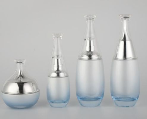 Bouteilles cosmétiques en verre attrayantes de pompe bouteille/100ml de pompe/couleur emballage cosmétique diverse