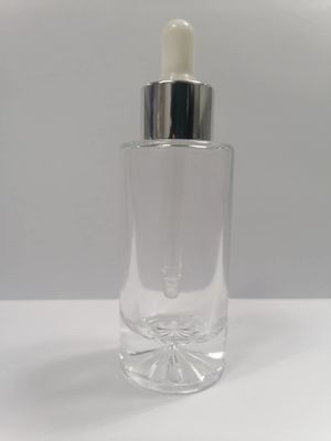 Bouteilles cosmétiques en verre de empaquetage du compte-gouttes 40ml de soins de la peau de bouteilles d'huiles essentielles d'OEM