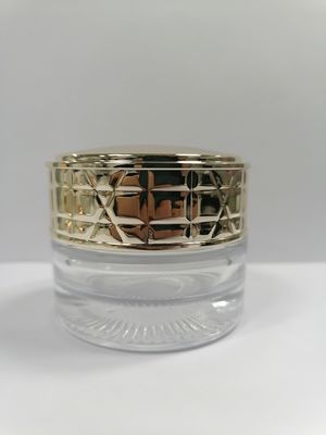 Pot cosmétique de empaquetage 30g 50g d'OEM de pot de crème de soins de la peau en verre réutilisables