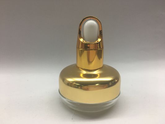 bouteilles en verre de l'huile 20ml essentielle avec le panier de collier d'épaule d'or