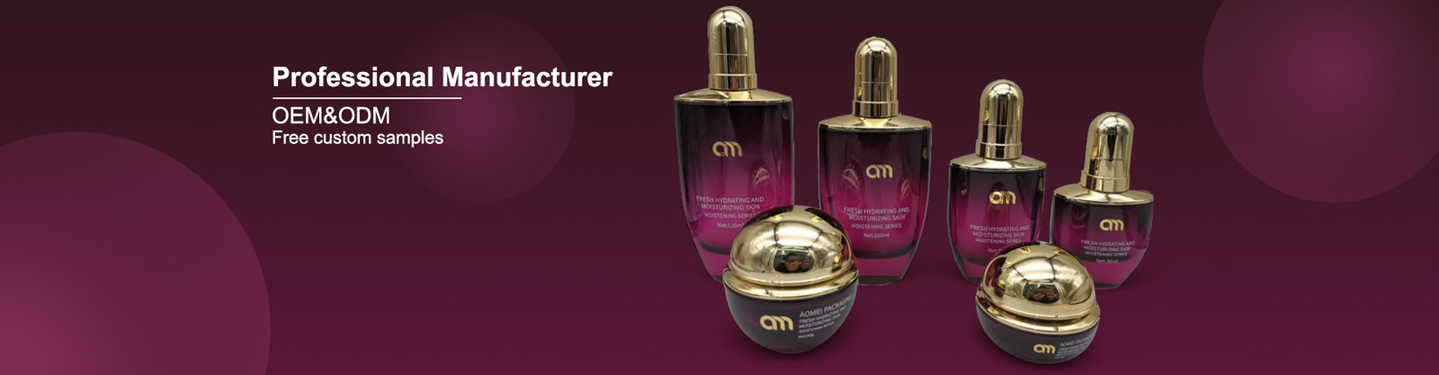 bouteilles en verre de lotion