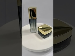 Flacons de lotion carrés en verre transparent avec bouchon en plastique - Capacité optionnelle