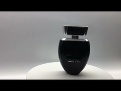 Capuchon carré de luxe en verre UV de galvanoplastie de bouteille de parfum 50ML rechargeable