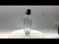 Pulvérisateur clair d'atomiseur d'OEM de chapeau irrégulier de luxe de bouteille de parfum en verre 100ml