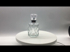 Bouteille de parfum en verre transparent, capuchon Surlyn, galvanoplastie pour aromathérapie