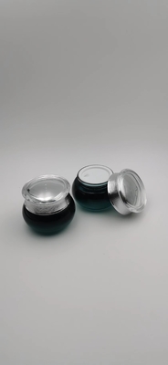 Verre cosmétique adapté aux besoins du client de soin de la peau de pot de logo de couleur empaquetant le verre libre d'échantillon