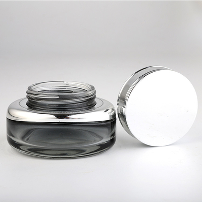 La crème en verre YCBM002 cogne le logo ovale d'impression de Silkscreen de conteneur en verre