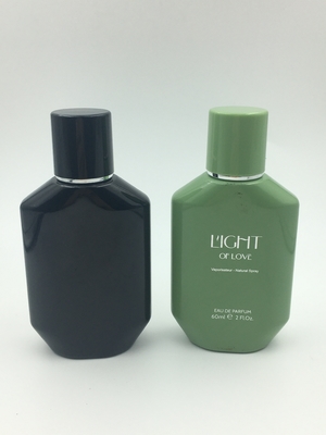 Les bouteilles de parfum vides de luxe vertes noires 100ml ont adapté aux besoins du client