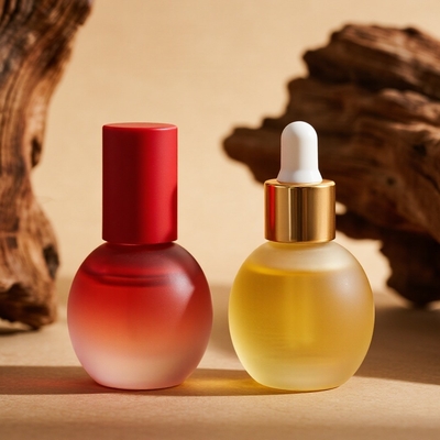 Bouteille de sérum sur mesure de 30 ml pour les soins de la peau - Bouteille en verre d' huile essentielle pour le visage avec gouttière