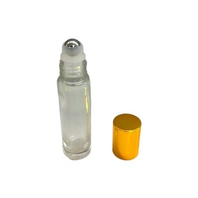 petit pain de bouteille de bouteilles en verre du rouleau 10ml ou d'huiles essentielles/parfum de Rollerball sur des bouteilles