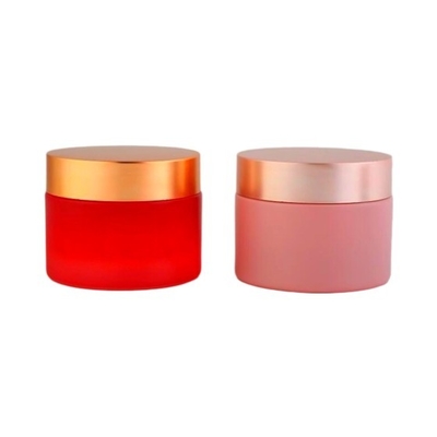 pots cosmétiques en verre bleus de crème de 20g 30g 50g, OEM crème de empaquetage cosmétique de bouteilles de pot en verre