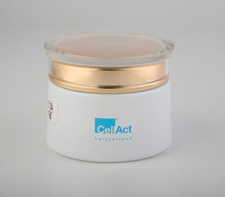 la crème en verre de 30g 50g cogne les pots en verre de lotion de soins de la peau cosmétiques d'emballage avec le couvercle à visser
