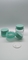 La lotion en verre cosmétique met en bouteille la conception classique 100ml de forme de cylindre de pot