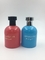 Rouge bleu en verre de luxe de la bouteille de parfum d'épaule ronde 100ml adapté aux besoins du client