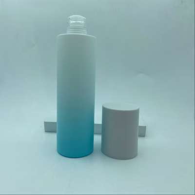 Emballage cosmétique Soins de la peau Toner bleu clair Gradient Bouteille en verre avec bouchon à vis
