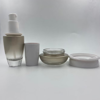 Bouteille de lotion Bouteille cosmétique avec pompe et bouchon Crème Jar Emballage cosmétique OEM