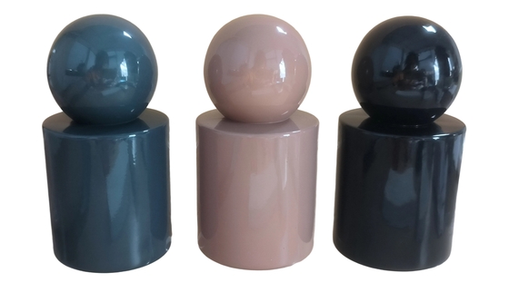Bouteilles de parfum en verre de luxe personnalisées de 30 ml et 50 ml Miste ou pompe à sérum Bouteille en verre bouchon à bille ronde pour produit sérum