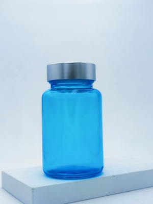 Bouteille de 100 ml en capsule de verre Supplément capillaire Bouteille ronde en capsule en verre Pour le sérum pour les yeux et le sérum pour le visage OEM