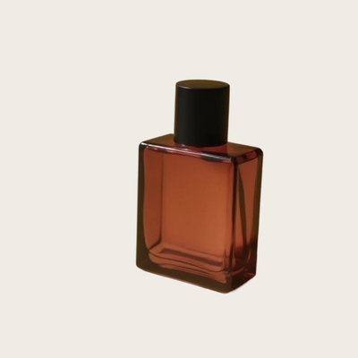 Flacon de parfum en verre de 25 ml, rectangle plat, OEM, étiquette privée, fabricant d'emballages cosmétiques