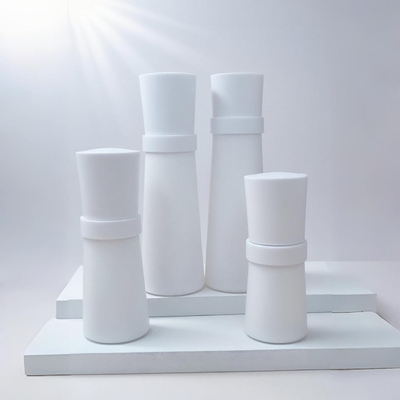 Prix usine 50ml 100ml 120ml Emballage de lotion en verre Bouteille en verre vide moderne avec pompe à lotion Ensemble pour le corps et les soins de la peau