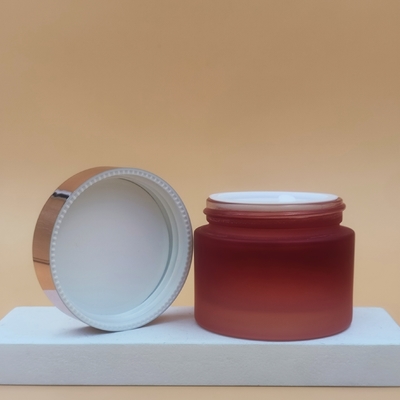 pots cosmétiques en verre bleus de crème de 20g 30g 50g, OEM crème de empaquetage cosmétique de bouteilles de pot en verre