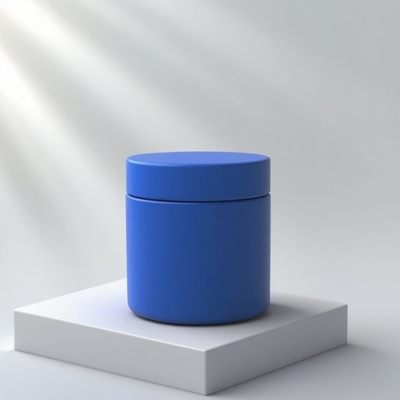 2025 Nouvel arrivée 100g Bocal cosmétique en verre rond avec couvercle en plastique pour crème pour soins de la peau, masque, œil et crème pour le visage - Service OEM disponible