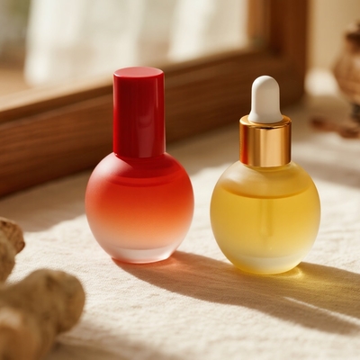 Bouteille de sérum sur mesure de 30 ml pour les soins de la peau - Bouteille en verre d' huile essentielle pour le visage avec gouttière