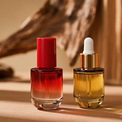 Bouteille de sérum sur mesure de 30 ml pour les soins de la peau - Bouteille en verre d' huile essentielle pour le visage avec gouttière