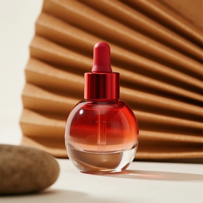 Bouteille de sérum sur mesure de 30 ml pour les soins de la peau - Bouteille en verre d' huile essentielle pour le visage avec gouttière