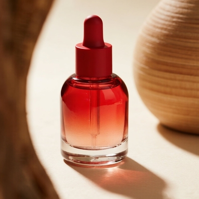 Bouteille de sérum sur mesure de 30 ml pour les soins de la peau - Bouteille en verre d' huile essentielle pour le visage avec gouttière