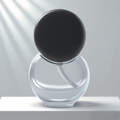 Bouteille en verre de fondation ronde de 30 ml personnalisable avec fond épais, maquillage et bouteille de sérum pour produits cosmétiques