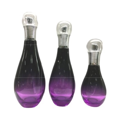 Les conteneurs/lotion cosmétiques en verre en forme de cuvette de soins de la peau met des bouteilles en bouteille d'emballage/pompe