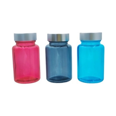 Bouteille de 100 ml en capsule de verre Supplément capillaire Bouteille ronde en capsule en verre Pour le sérum pour les yeux et le sérum pour le visage OEM