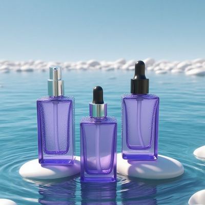 Bouteille en verre de 30 ml personnalisable avec fondation et fondation avec fond épais et bouchon en plastique pour sérum de soin de la peau - OEM disponible