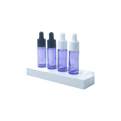Flacon compte-gouttes rond pour crème contour des yeux de 10 ml respectueux de l'environnement - Flacon d'huile d'essence échantillon pour le soin des yeux avec logo personnalisé