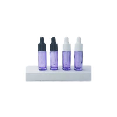Flacon compte-gouttes rond pour crème contour des yeux de 10 ml respectueux de l'environnement - Flacon d'huile d'essence échantillon pour le soin des yeux avec logo personnalisé