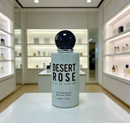 La bouteille de parfum cylindrique droite de 50 ml avec bouchon rond