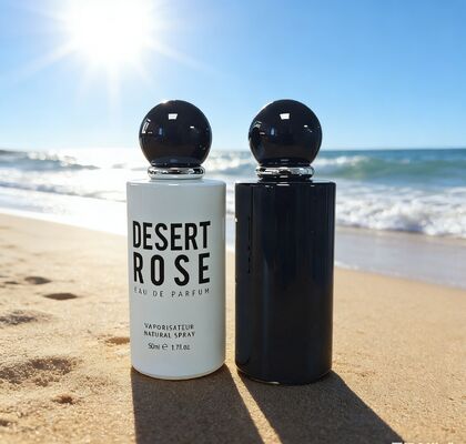 La bouteille de parfum cylindrique droite de 50 ml avec bouchon rond