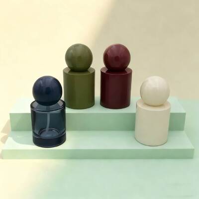 Bouteilles de parfum en verre de luxe personnalisées de 30 ml et 50 ml Miste ou pompe à sérum Bouteille en verre bouchon à bille ronde pour produit sérum