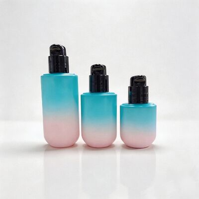 Factory Direct Sales 15ml Mini 20ml 30ml Flat Oval Lotion Glass Bottles Essential Oil Skin Care Bottle Packaging