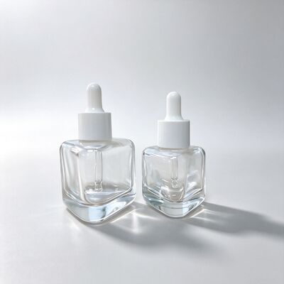 30ml 50ml Triangle Three Sided Glass Dropper Bottle Cosmetic Serum Essential Oil Bottle Custom Logo Factory Direct Wholesale