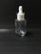 les bouteilles cosmétiques en verre du compte-gouttes 60ml/huiles essentielles met des soins de la peau en bouteille empaquetant l'OEM