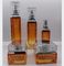 Bouteilles en verre Amber Cream Jars Skin Care de lotion de place empaquetant l'OEM