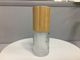 Bouteille de empaquetage cosmétique en bambou de pompe de lotion en verre de cylindre de GV MSDS