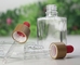bouteille en verre de empaquetage cosmétique en bambou de compte-gouttes de la forme 30ml plate