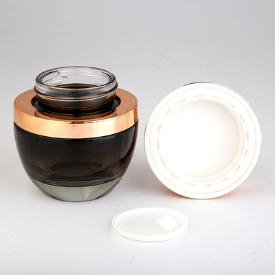 Crème cosmétique personnalisée 20g Pot cosmétique en verre de 120 ml avec différentes couleurs et décoration
